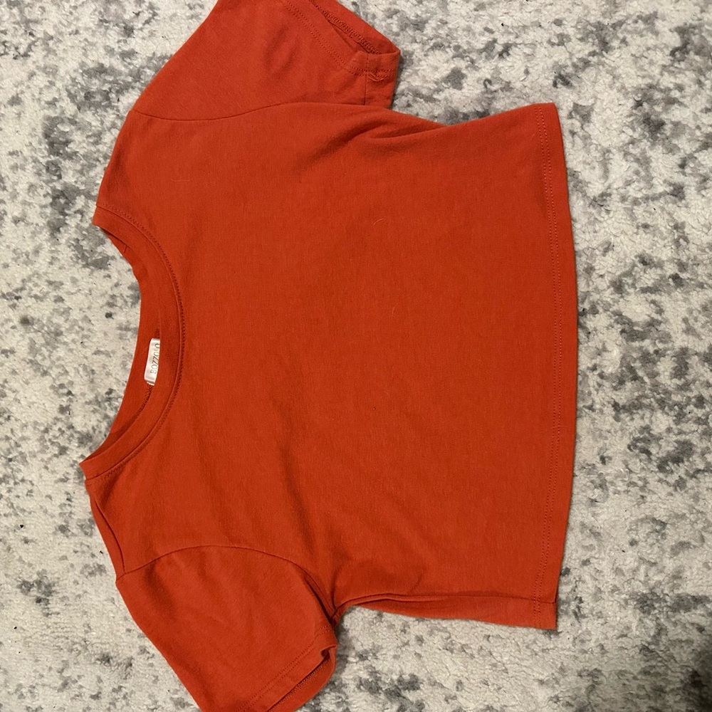 Red Cropped T-Shirt